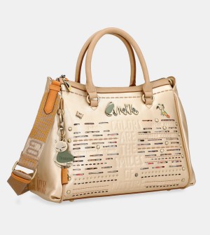 Bolso Tote Anekke Nature Pachamama Golden Doctor Mujer | 6801437-BZ