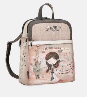 Mochilas Anekke Peace & Love 2-Compartment Mujer | 4609721-SQ