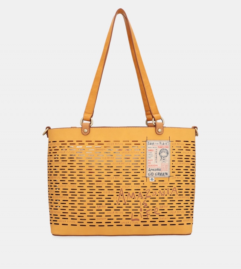 Bolso Tote Anekke Nature Pachamama Ochre Large Mujer | 0134986-BD