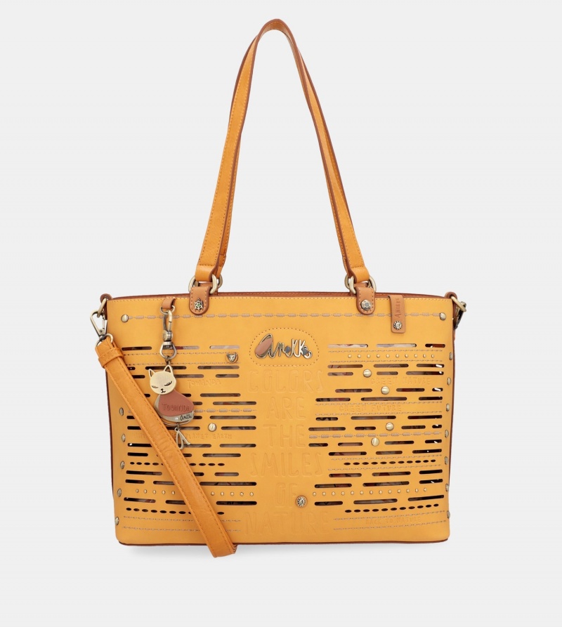 Bolso Tote Anekke Nature Pachamama Ochre Large Mujer | 0134986-BD